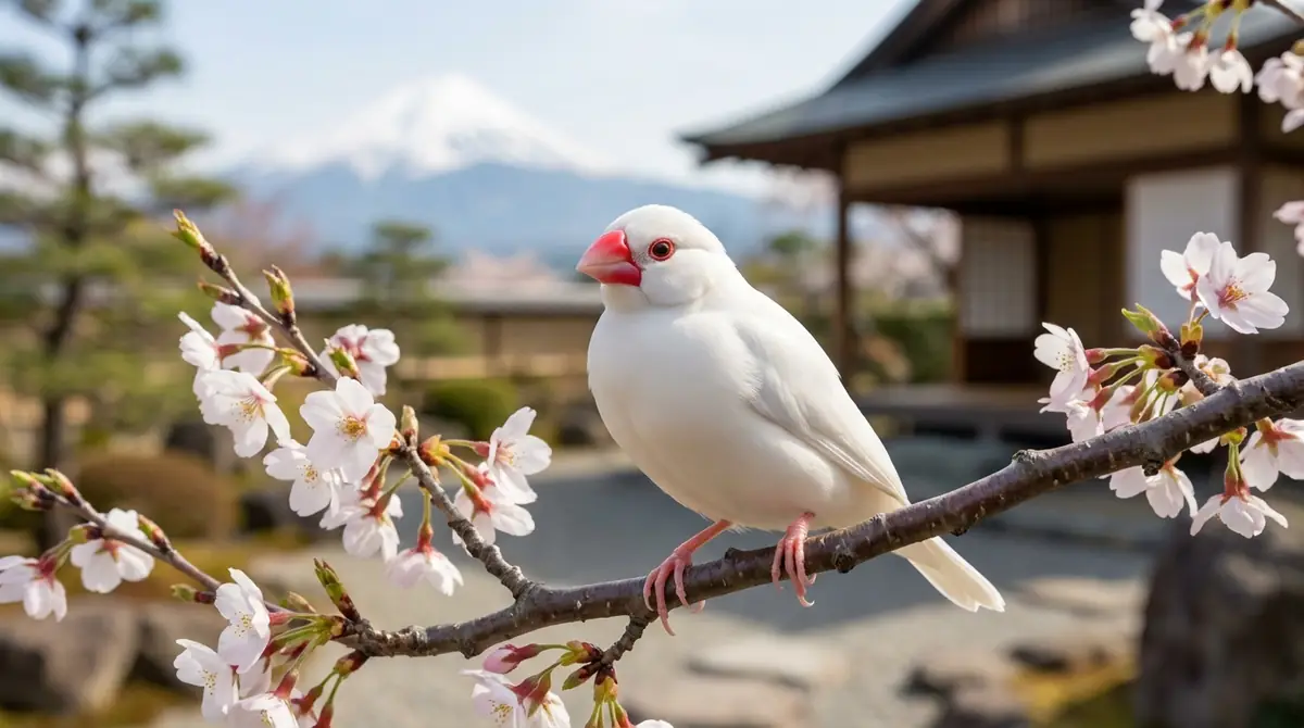 文鳥の種類③白文鳥の特徴｜日本生まれの美しい品種