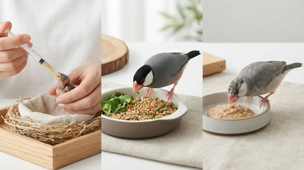 【年齢別】文鳥のエサの与え方|ヒナ・成鳥・老鳥