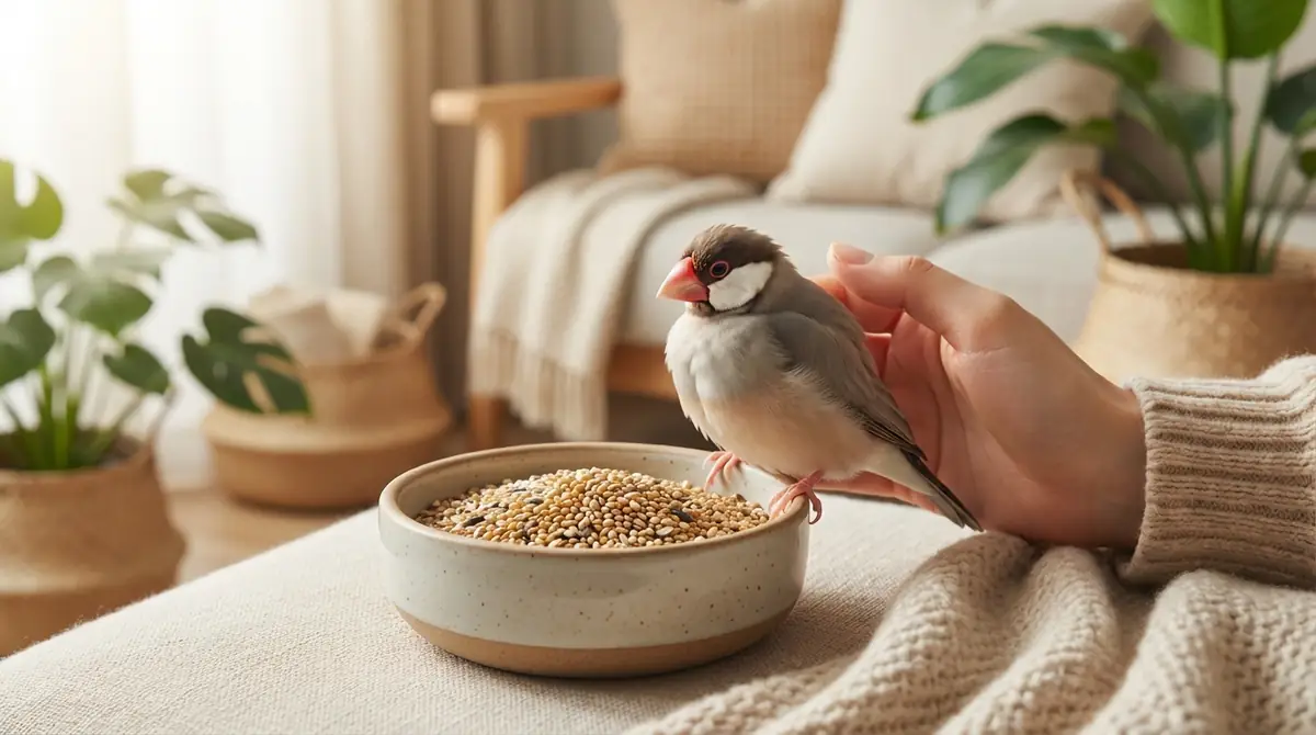文鳥がエサを食べない時の原因と対処法