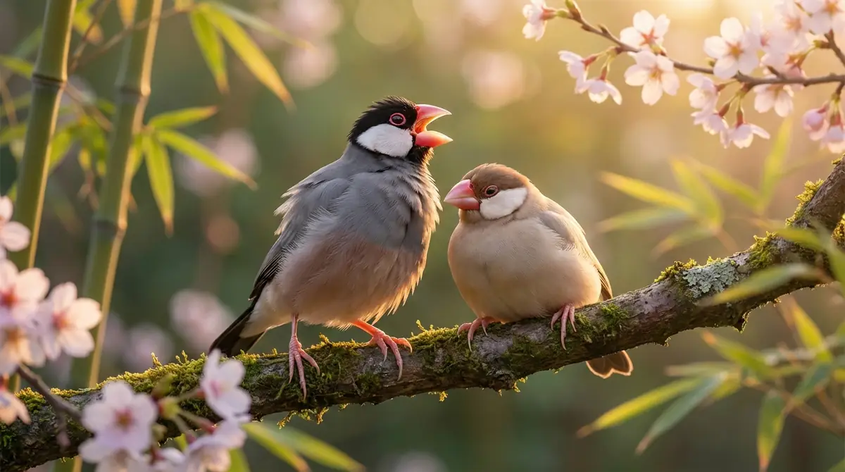 文鳥のさえずりは「求愛」と「ご機嫌」を伝えるサイン