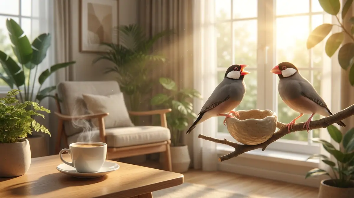 文鳥がさえずる時間帯とシチュエーション