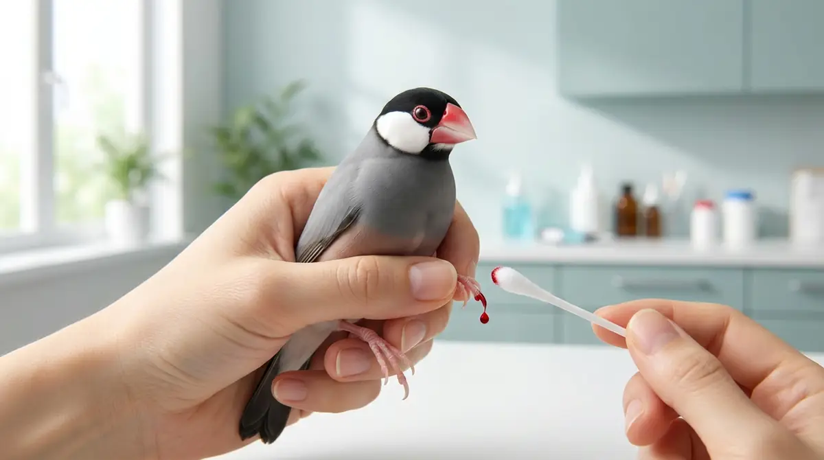 文鳥の爪切りで出血したときの応急処置