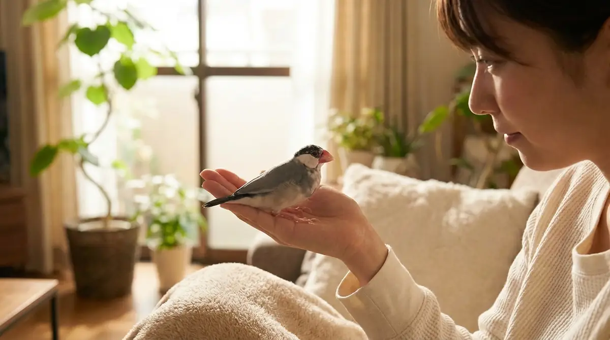 文鳥を手乗りにするベストな時期と必要な期間