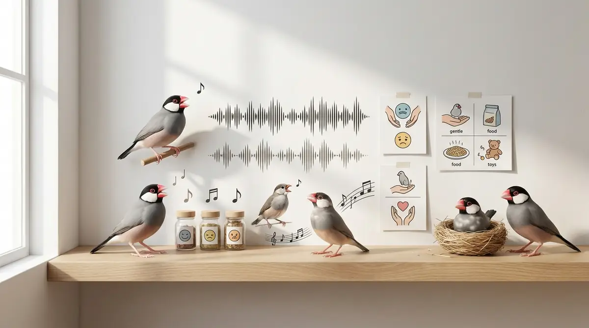 【早見表】文鳥の鳴き声×感情×対応方法まとめ