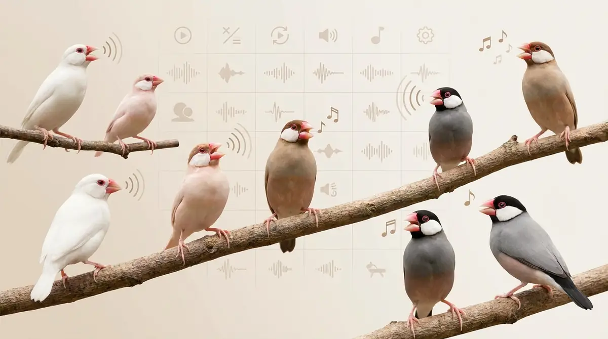 【早見表】文鳥の鳴き声15種類と意味一覧