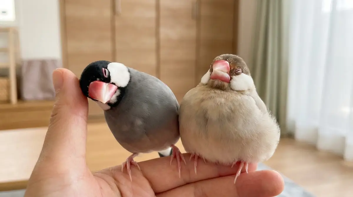 【嬉しい・甘えたい時】文鳥の鳴き声の意味