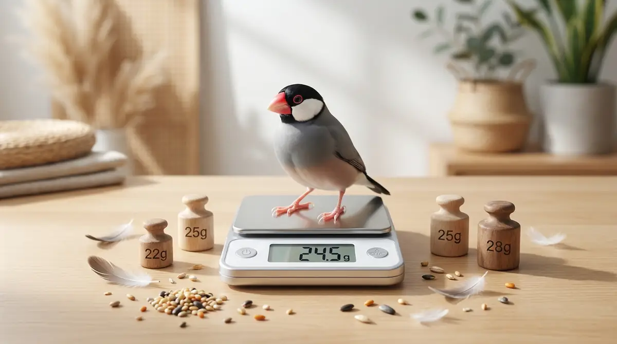 文鳥の適正体重は22〜28グラム｜基準値と個体差の考え方