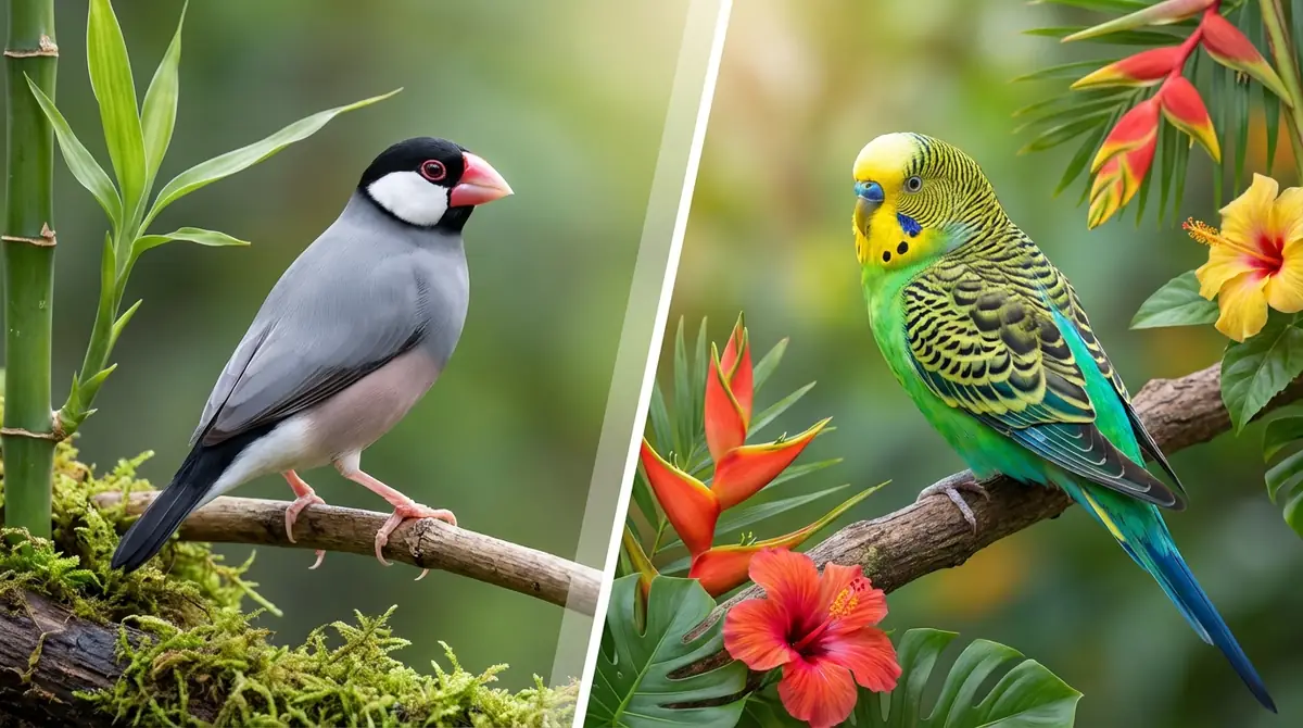 文鳥とインコの基本的な違いを比較