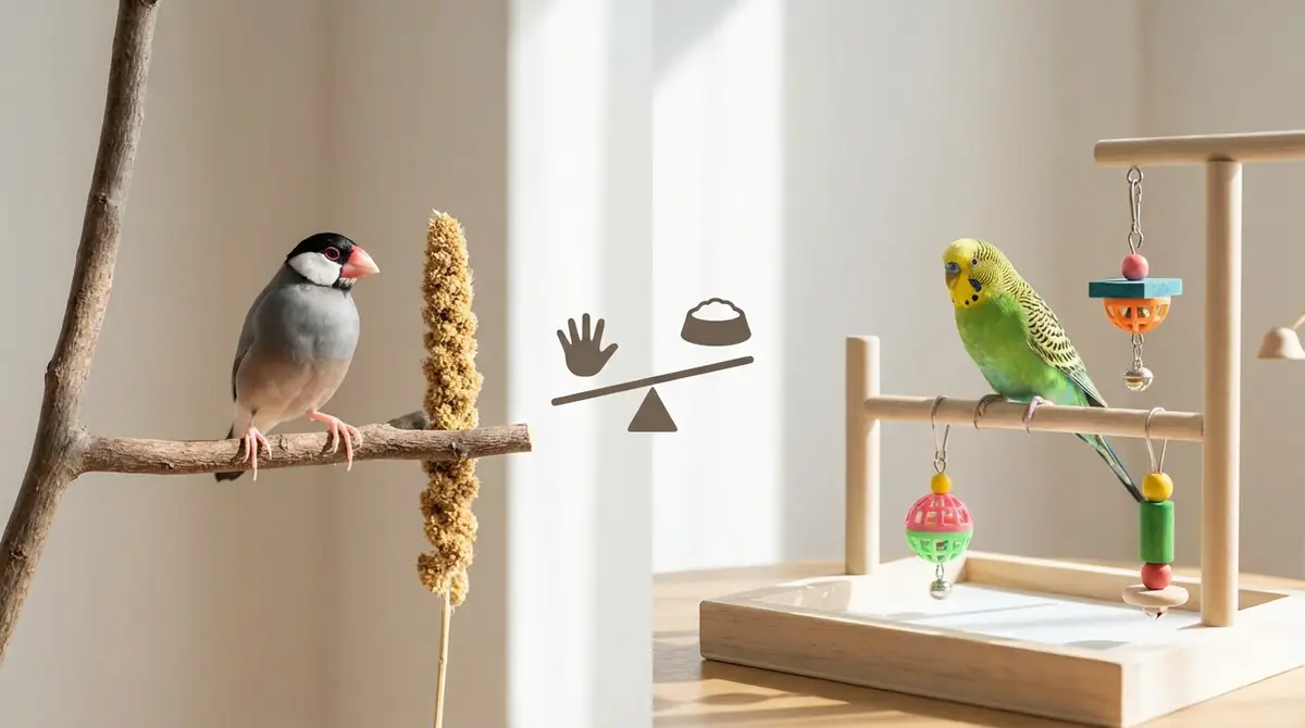 文鳥とインコの飼いやすさを比較｜初心者向けなのは？