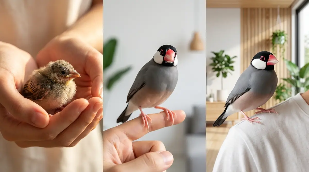 文鳥をなつかせる方法【時期別ステップガイド】