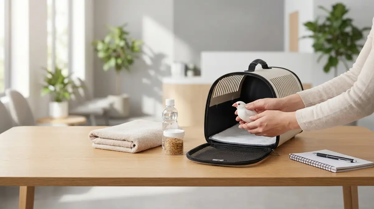 文鳥を病院へ連れて行く前の準備と持ち物チェックリスト