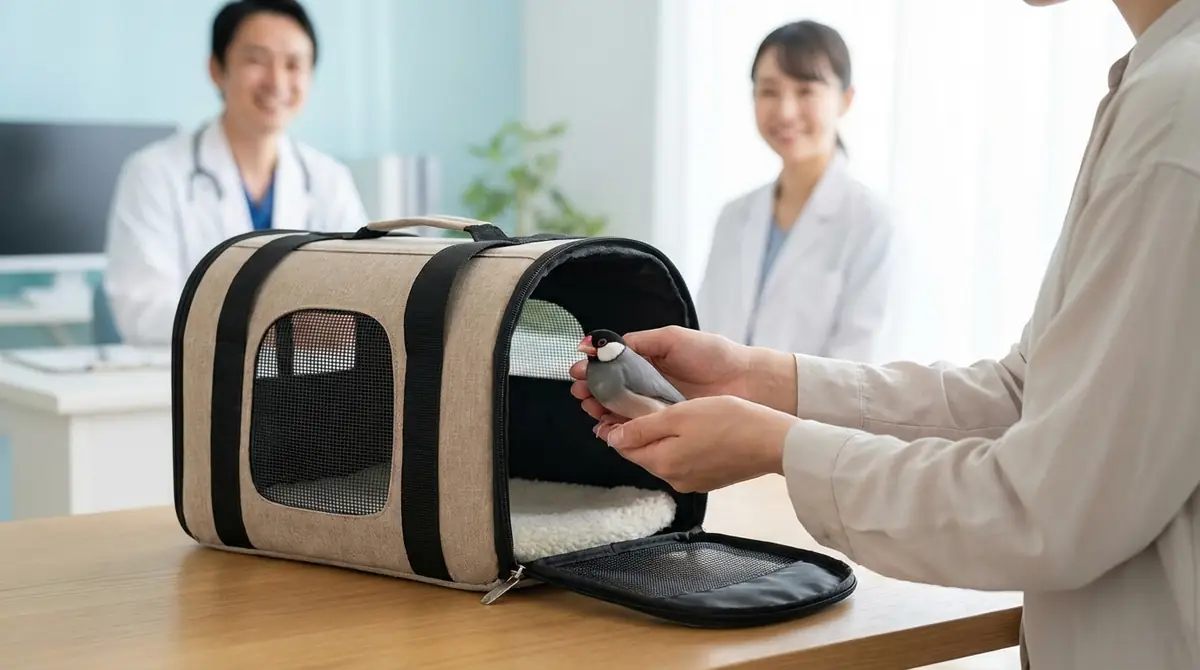 文鳥の病院への連れて行き方と移動時の注意点