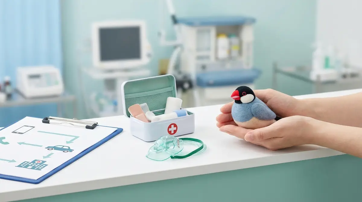 文鳥の緊急時に備える病院対応フロー【保存推奨】