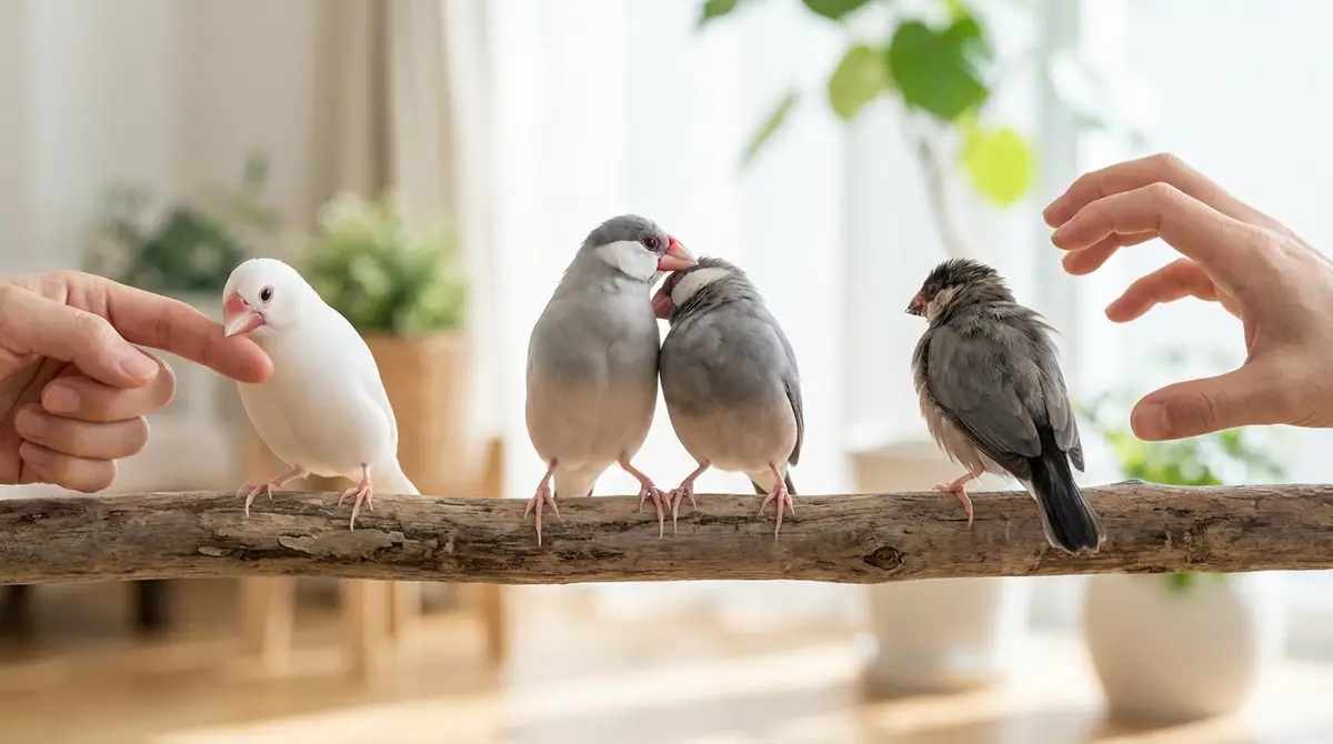 文鳥の性格タイプ別｜上手な接し方とNG行動