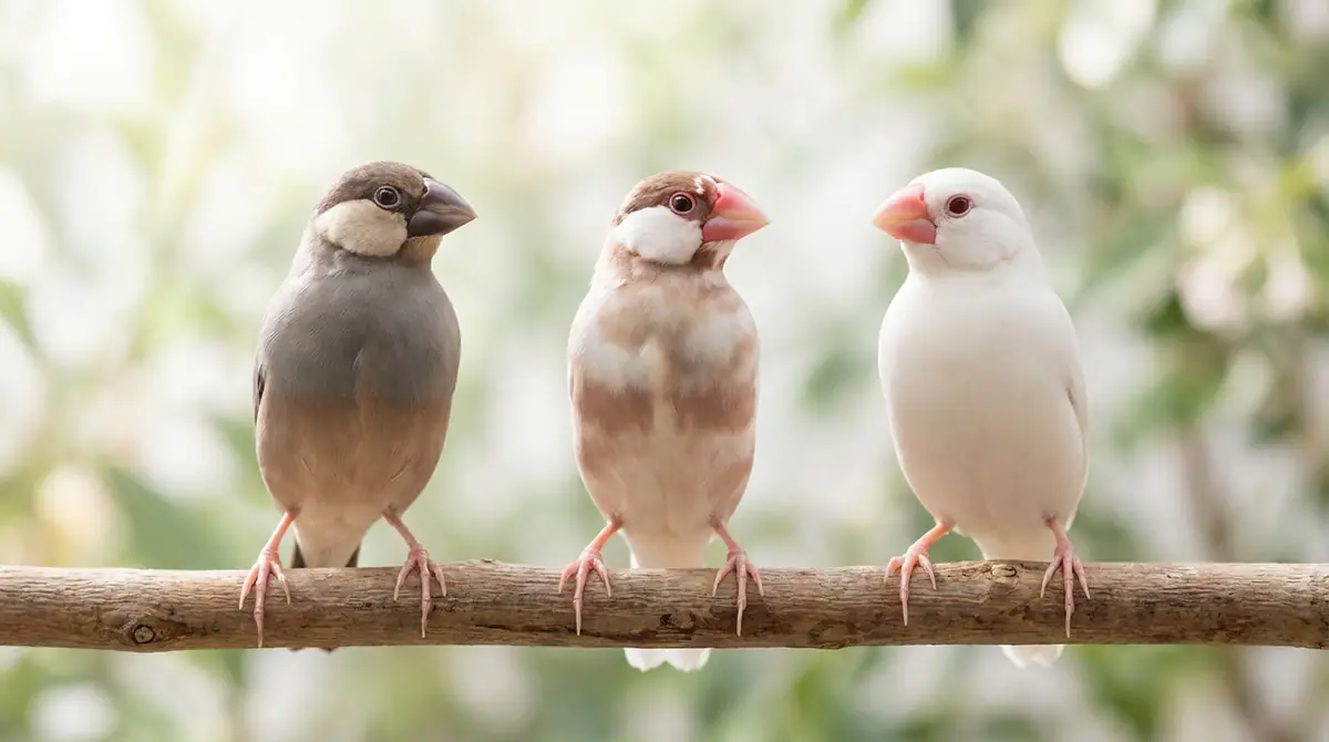 ノーマル文鳥と桜文鳥・白文鳥の違い｜品種別に比較