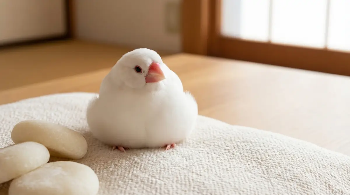 文鳥の「もち」とは?お餅のように丸く膨らんだ姿のこと
