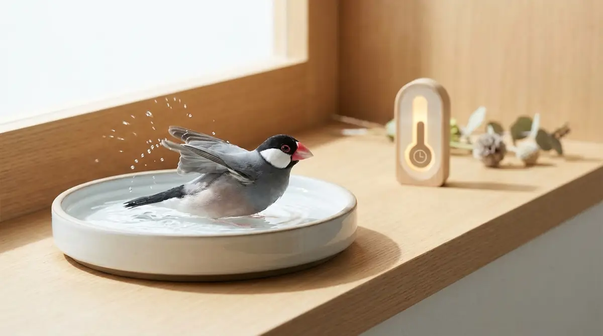 文鳥の水浴びの温度・頻度・時間帯【基本データ】