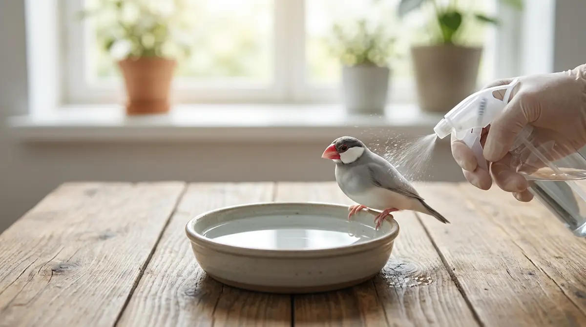 文鳥の水浴びでやってはいけないNG行動5選