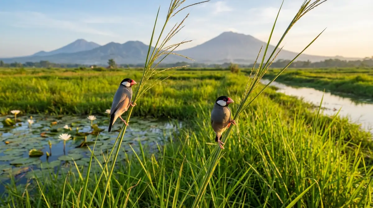 野生の文鳥の生息地と環境