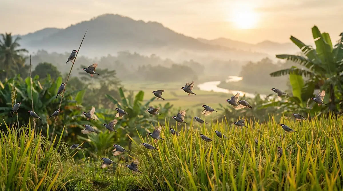 野生の文鳥の生態と暮らし
