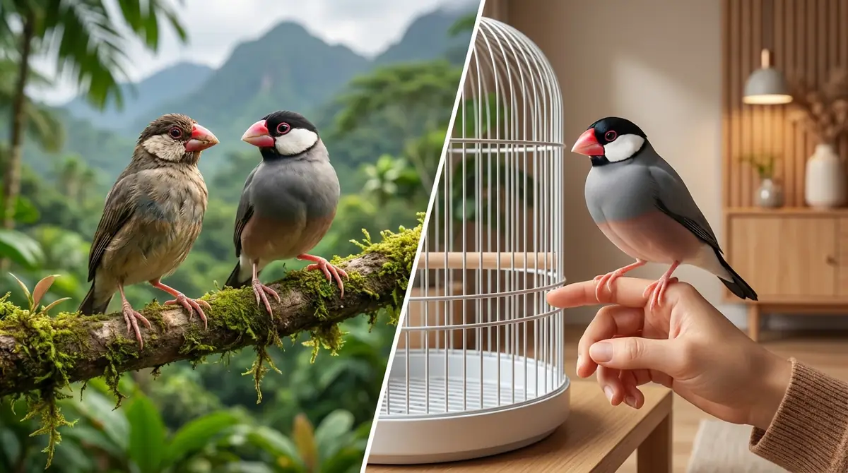 野生の文鳥とペットの文鳥の違い