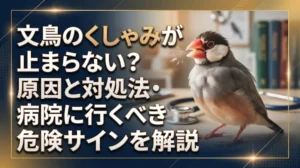 文鳥のくしゃみが止まらない？原因と対処法・病院に行くべき危険サインを解説