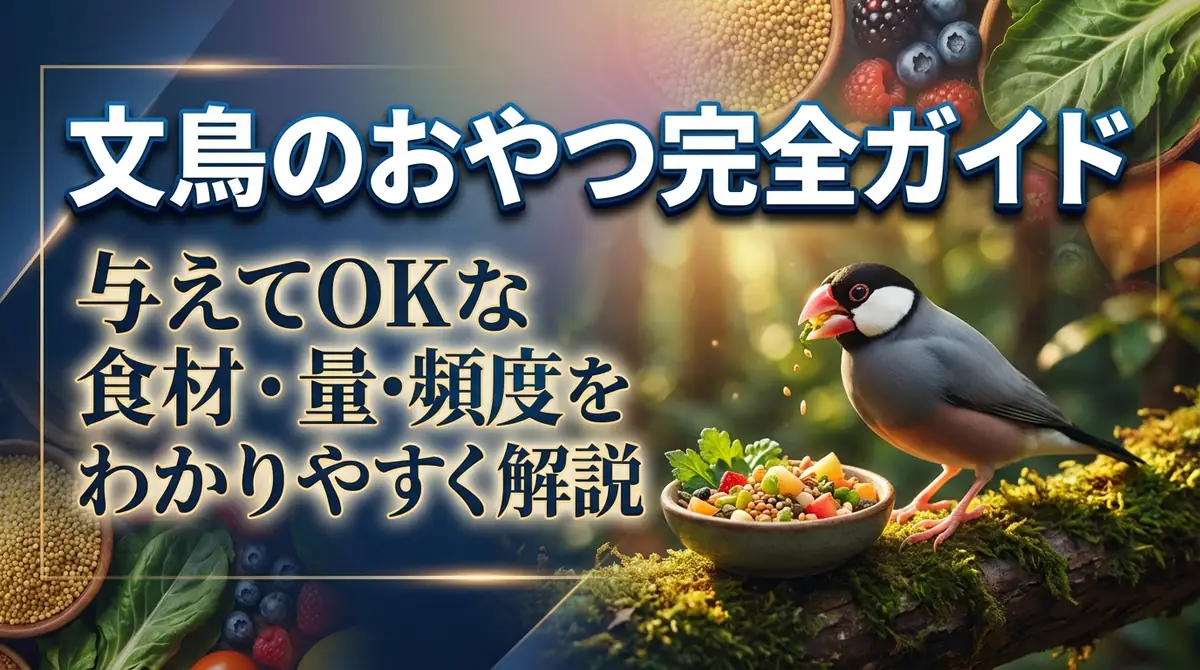 文鳥のおやつ完全ガイド｜与えてOKな食材・量・頻度をわかりやすく解説