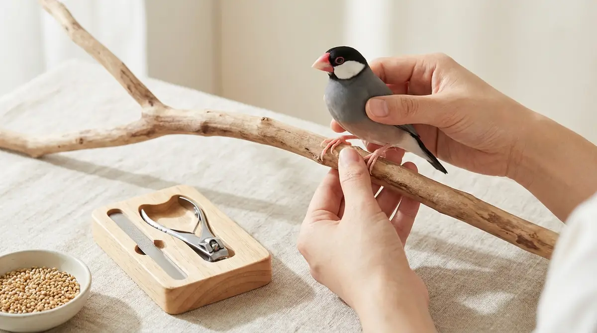 文鳥の足を守る日常の健康管理