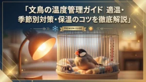 文鳥の温度管理ガイド｜適温・季節別対策・保温のコツを徹底解説