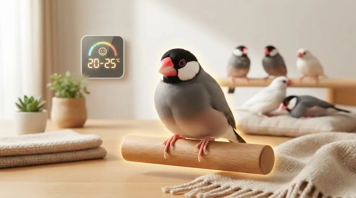 【結論】文鳥の適温は20〜25℃｜状態別の目安一覧