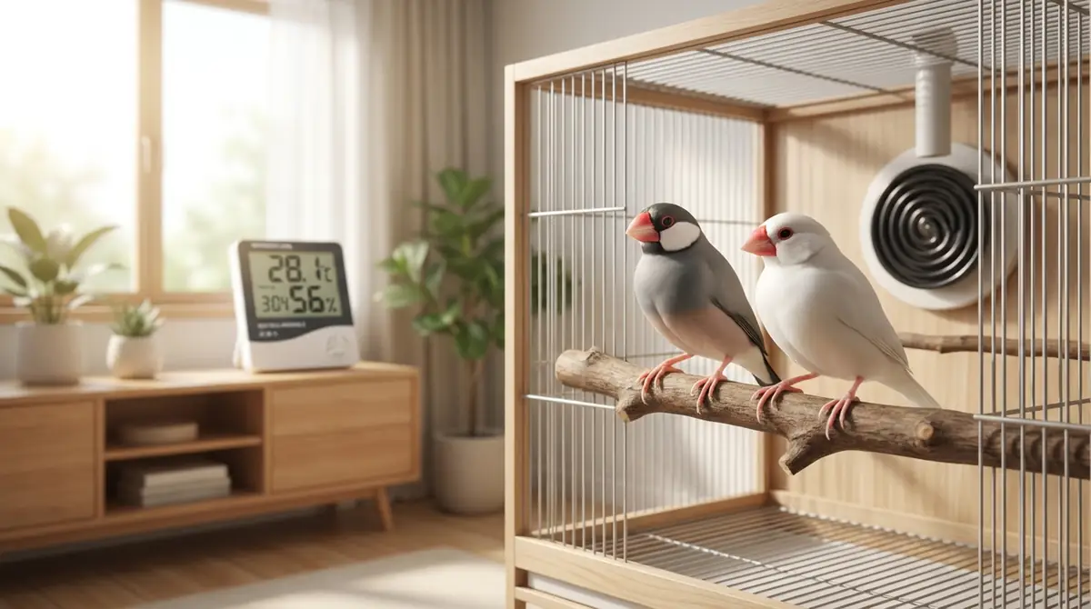 文鳥の適温を保つための基本対策