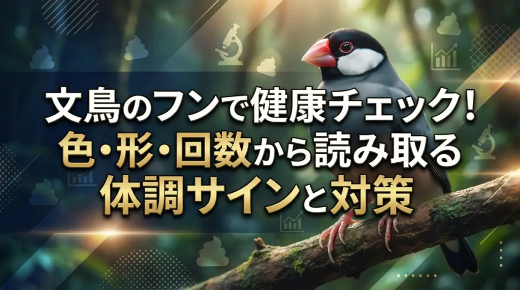 文鳥のフンで健康チェック！色・形・回数から読み取る体調サインと対策
