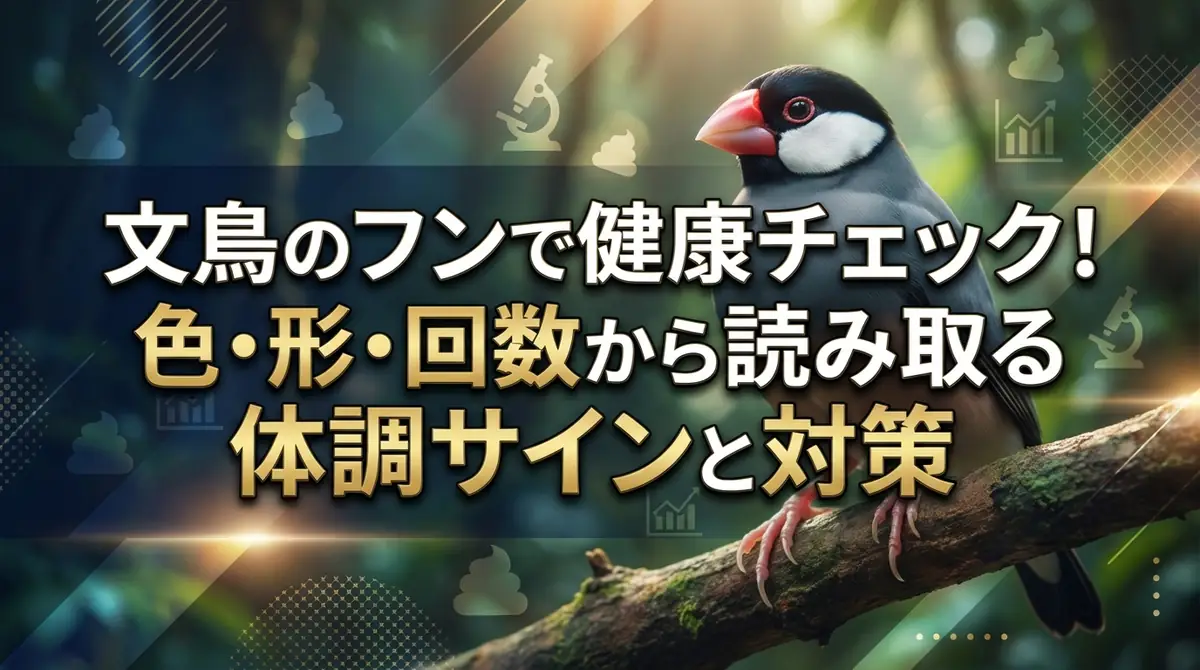 文鳥のフンで健康チェック!色・形・回数から読み取る体調サインと対策