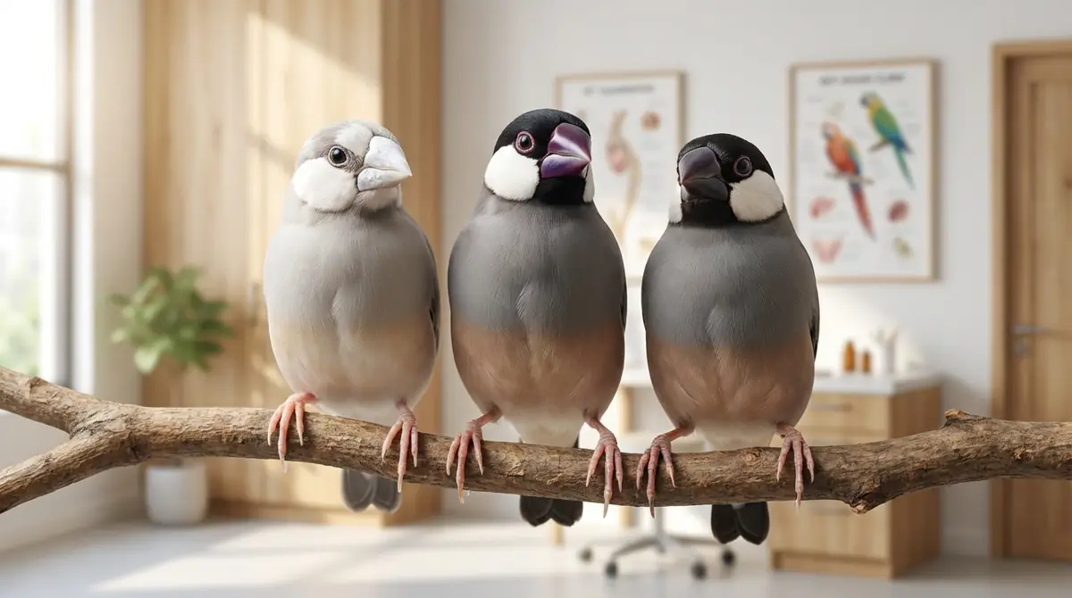 文鳥のくちばしが白い・紫・黒いときの原因と対処法【色の異常】