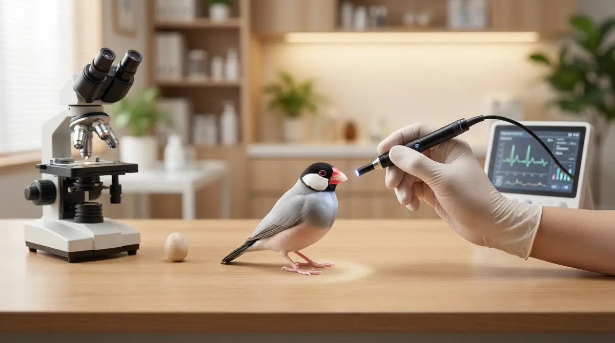 文鳥の診察イメージ