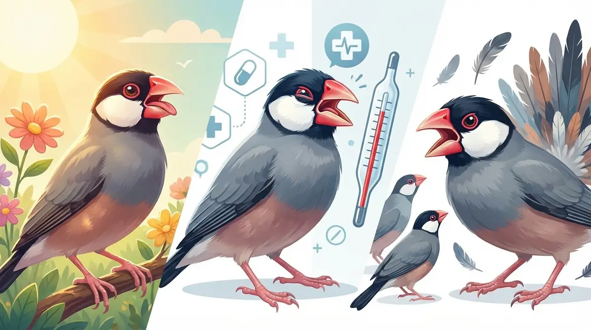 文鳥が口を開ける3つの主な原因と緊急度の判断基準