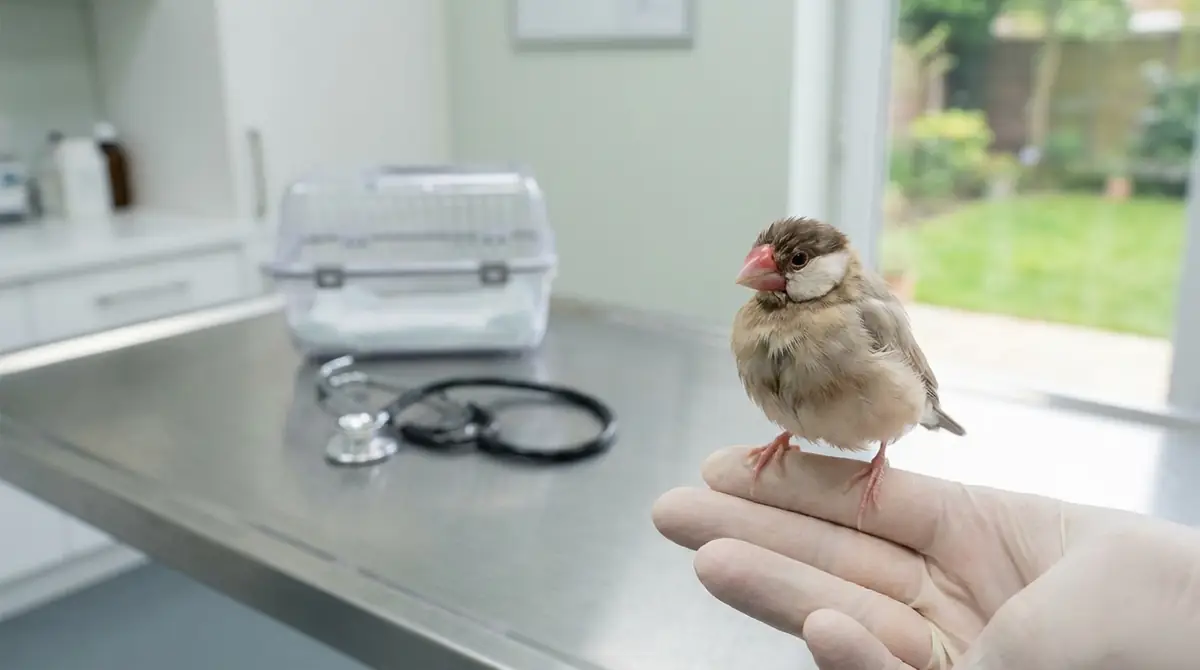 文鳥を病院に連れて行くべき5つの判断基準