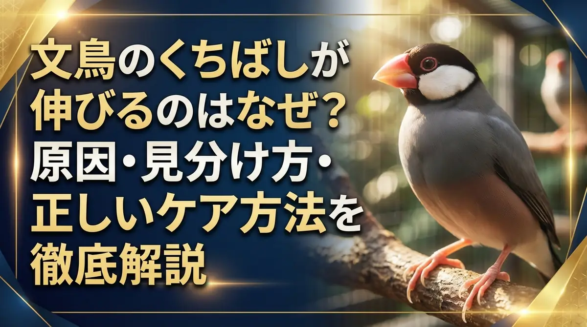 文鳥のくちばしが伸びるのはなぜ？原因・見分け方・正しいケア方法を徹底解説