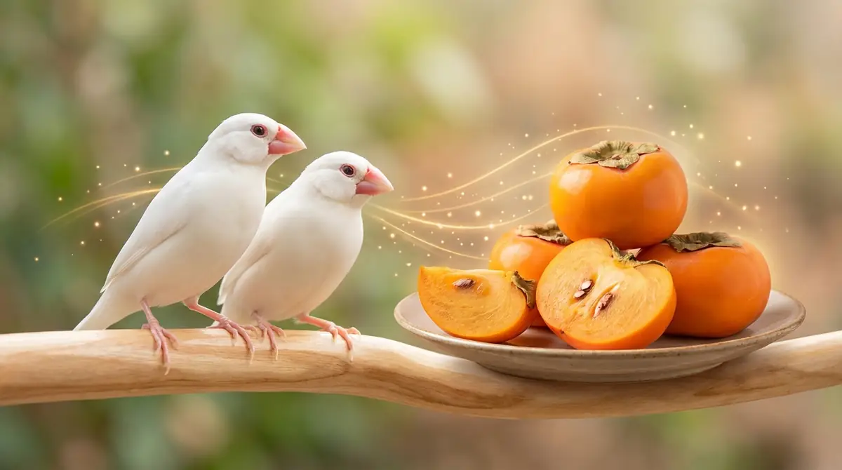 柿に含まれる栄養素と文鳥へのメリット