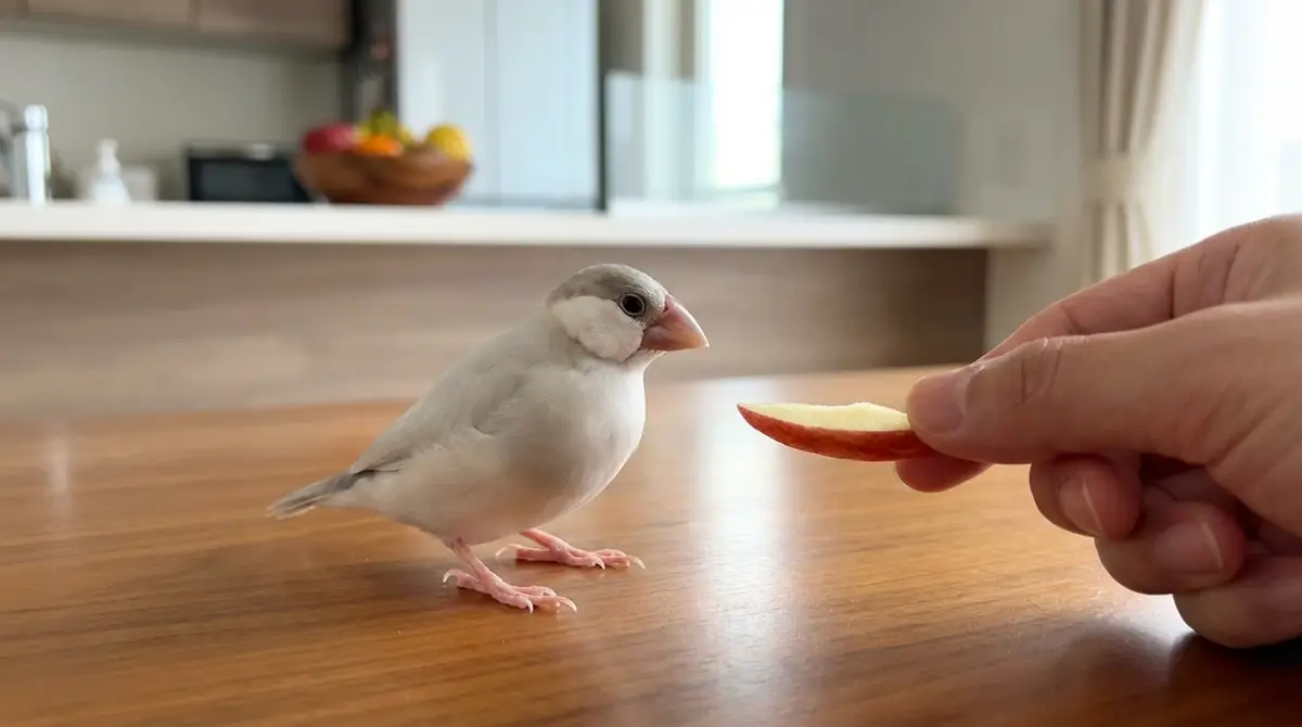 文鳥にリンゴを与えても大丈夫？【結論と安全性】