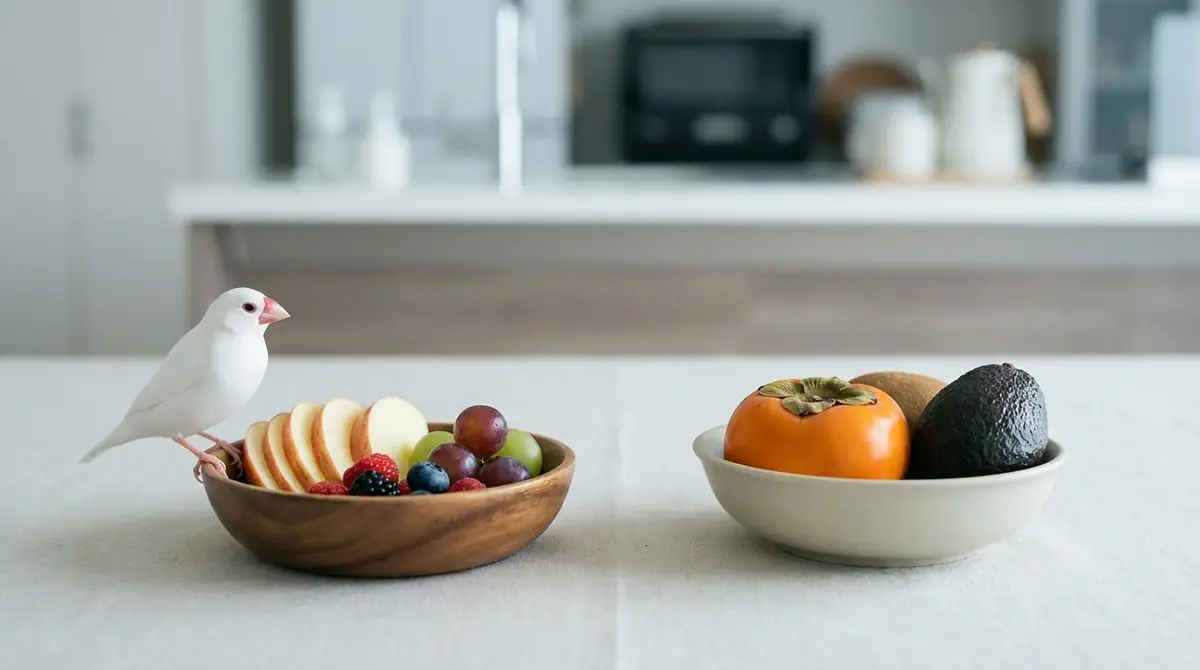 文鳥が食べられる柿以外の果物・NGな果物