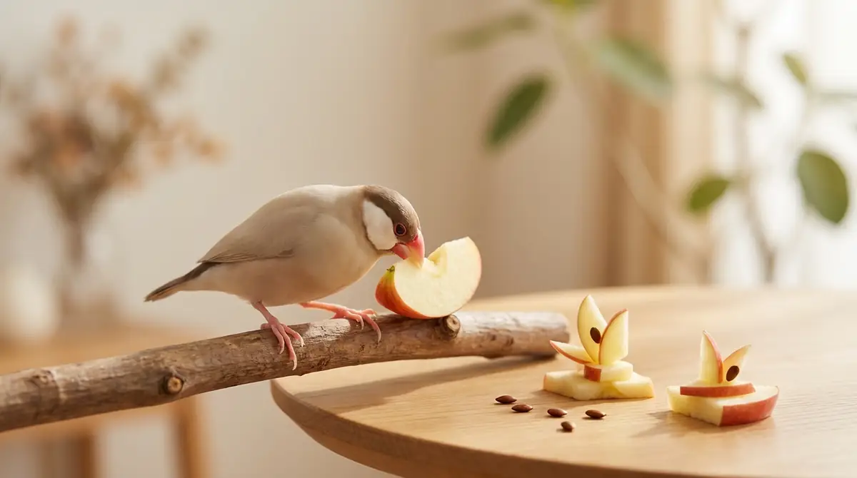 文鳥にりんごを与える3つのメリット
