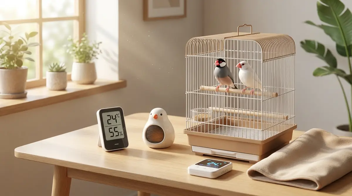 文鳥の適温管理に必要なグッズと選び方