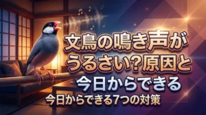 文鳥の鳴き声がうるさい？原因と今日からできる7つの対策