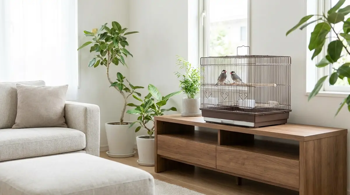 文鳥の鳥かごはどこに置く?設置場所の選び方