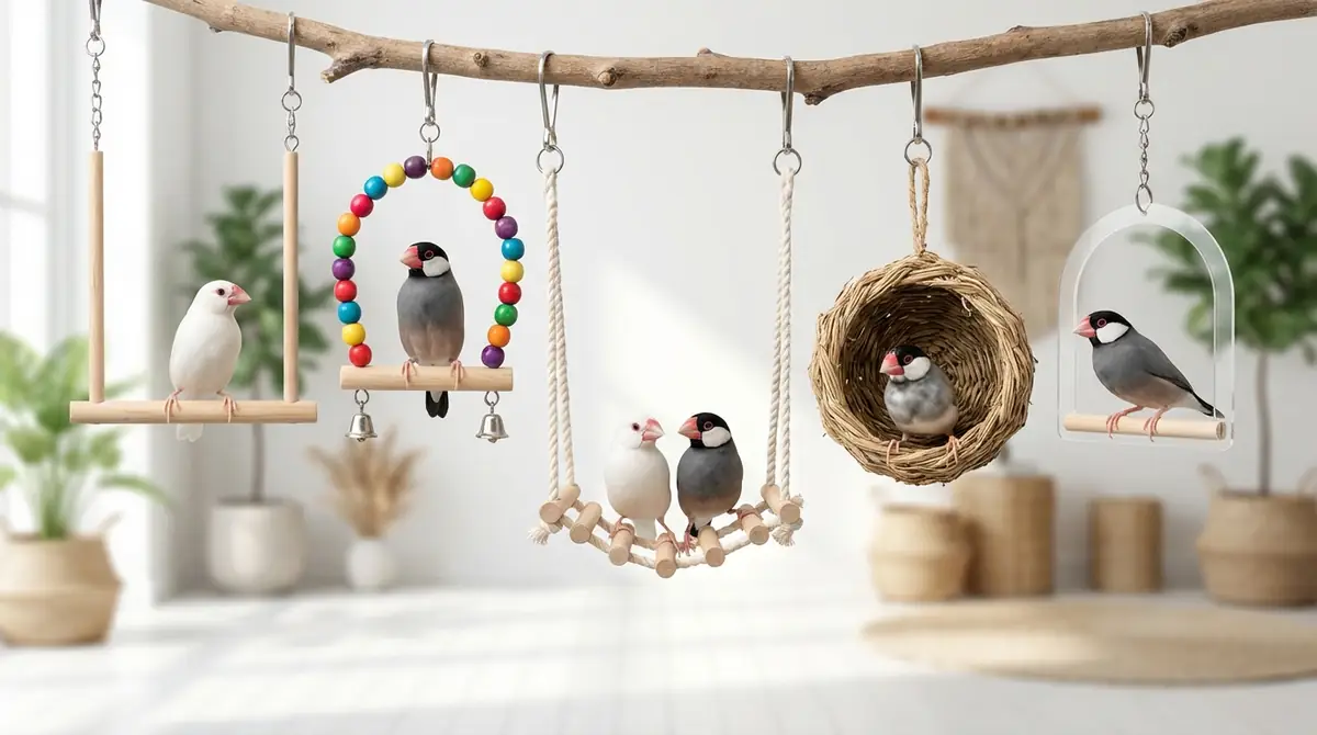 文鳥用ブランコおすすめ5選【タイプ別に紹介】