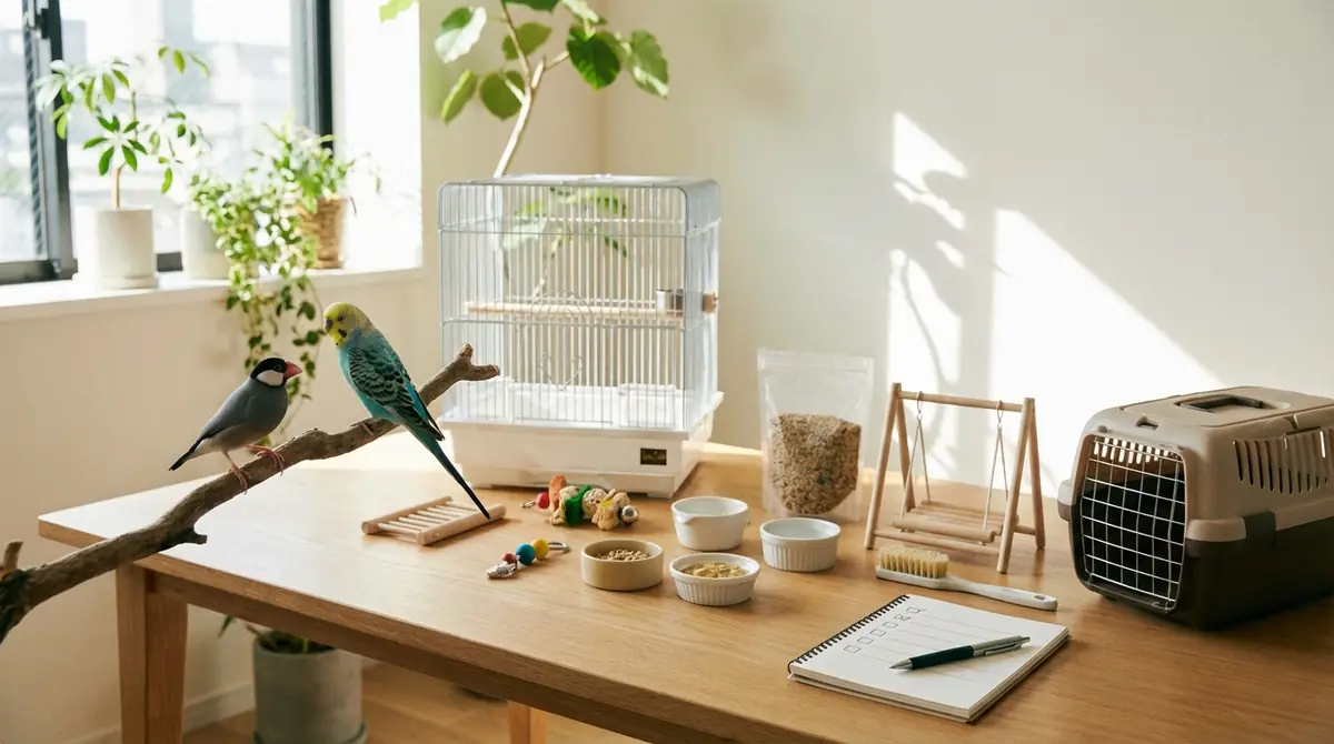 文鳥・セキセイインコをお迎えする前の準備チェックリスト