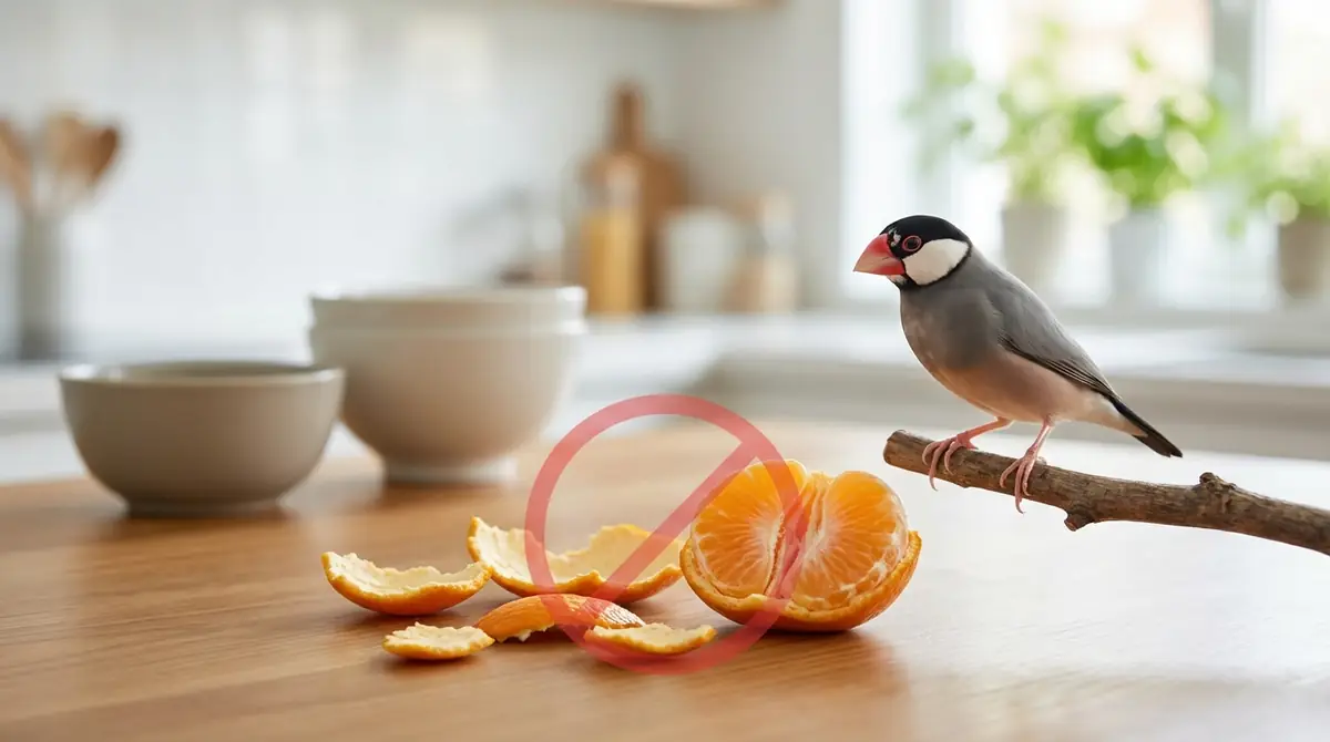 文鳥にみかんを与えるときの注意点【5つのNG行動】