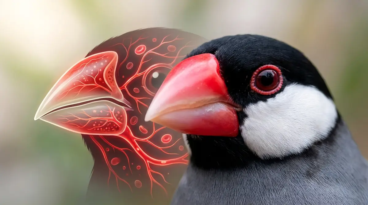 文鳥のくちばしが赤い理由｜色が決まる仕組み