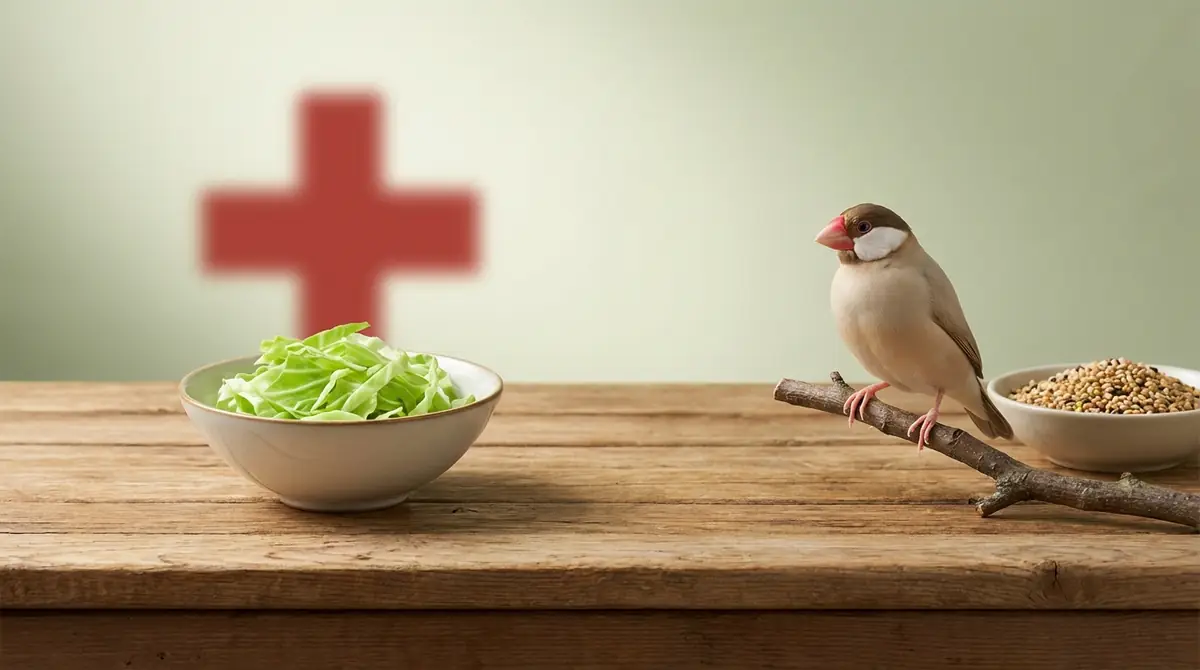 文鳥にキャベツを与える前に知っておきたい3つの注意点